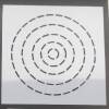 Sashiko Templates Circular | Visible Mending | Quilting and Sewing Templates | Reuseable Mending Stencils