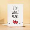 10 Year Anniversary Card For Husband or Wife Anniversary Card for 10th Anniversary Card For Boyfriend Girlfriend Tenth Wedding Anniversary - Large (5x7) / Blank Message
