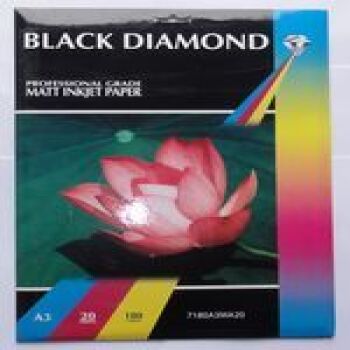 Black Diamond A3 180gsm Matte (Matt) Inkjet Paper