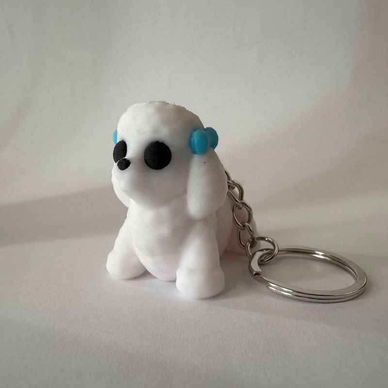 Poodle Keyring