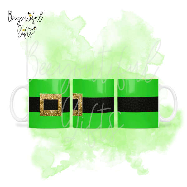 St. Patrick's Day Mug - Leprechaun's Belt Full Wrap