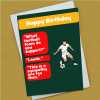 What Football Team Do You Support Birthday Card Sent Direct to Friend or Relative