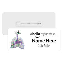 #hello my name is... Name Badge - Succulent Lungs