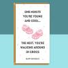 Funny Crocs Birthday Card - For Him or For Her - Can be Personalised Inside - Crocs - Cheeky - Getting Old - Ideal for 30th, 40th, any age - Blank inside - Large