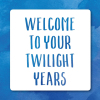 Holy Mackerel twilight years funny birthday card - from the Frankly My Dear humour and celebrations range - 15cm square and blank inside for your message - made in the UK