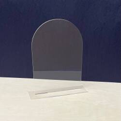 A5 A4 Clear Arched Acrylic Table Number or Sign Blank with Stand / Arched with Stand / Acrylic Blanks / Wedding / DIY Signage / 3mm