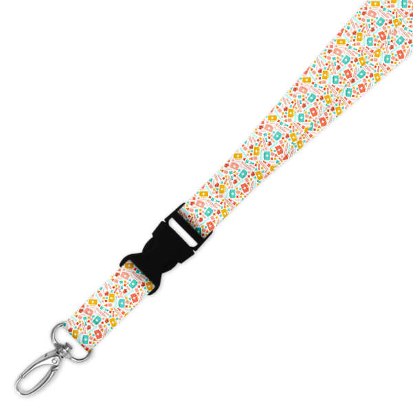 Double Breakaway Lanyard - Get Well Soon