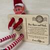 Personalised Elf Arrival Announcement /  Elf Postcard / Elf Arrival Prop / Personalised Elf Arrival Postcard / Christmas Decoration - Love Elfie