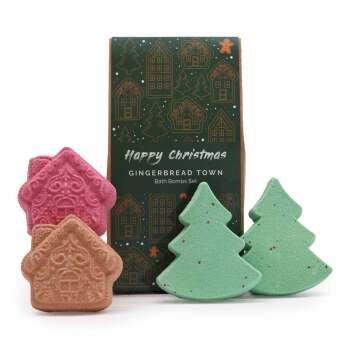 Christmas Bath Bomb Gift Pack - Gingerbread Town