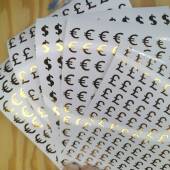 Currency Stickers | Pound Stickers | Euro Stickers | Dollar Stickers