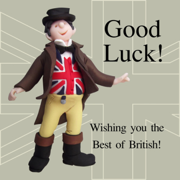 Best Of British Funny Olde Worlde Good Luck Card Erica Sturla Greeting Cards