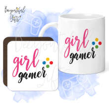 Mug & Coaster Set - Girl Gamer