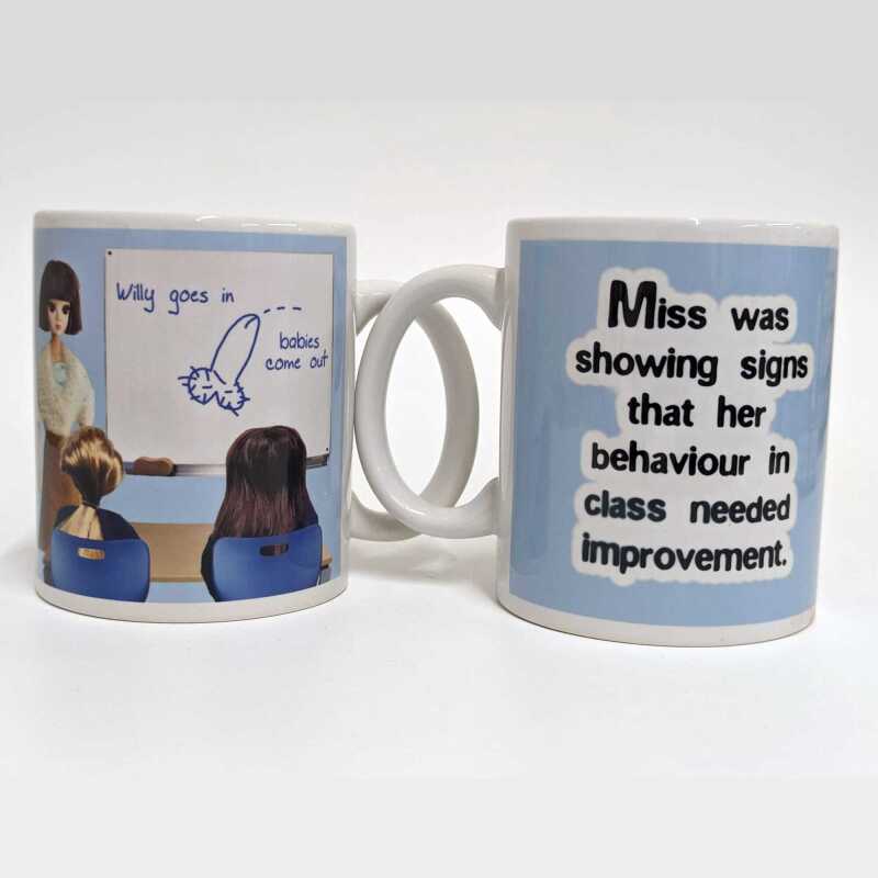 Willy Goes In funny mug