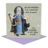 Elixir of youth - druid themed birthday card - designed by Erica Sturla - 15cm square and blank inside, made in the UK