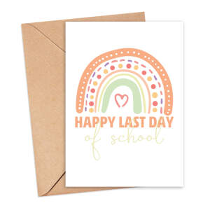 Thank You Teacher Card - Happy Last Day of School