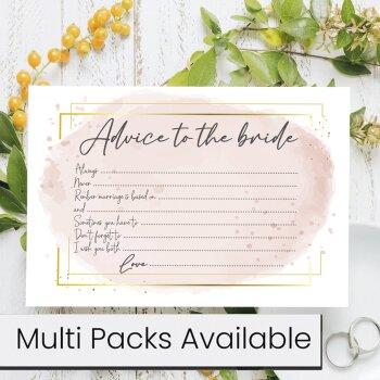 Hen Party Games Advice To The Bride Cards Hen Party Accessories Keepsake Gift Hen Party Games Hen Party Gift Bride To Be Cute Pink Advice