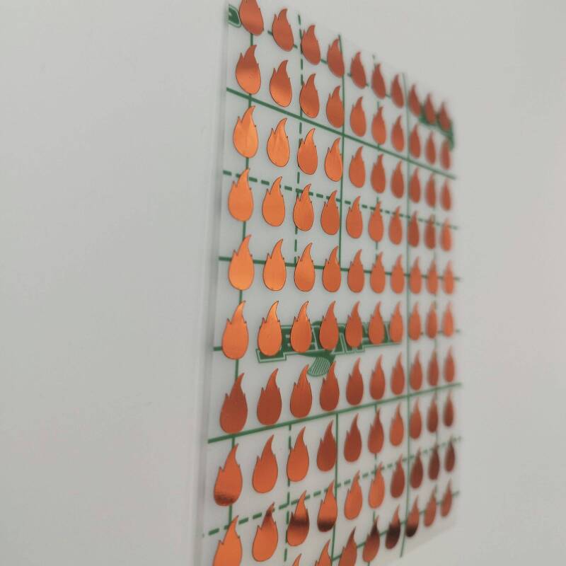 100 Flame Stickers