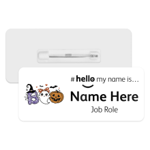 #hello my name is... Name Badge - Cute BOO Characters