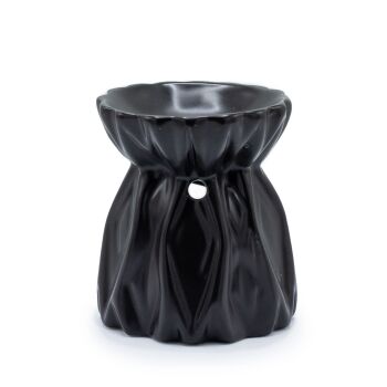 Black Ceramic Wax Melt Warmer Essential Oil Burner