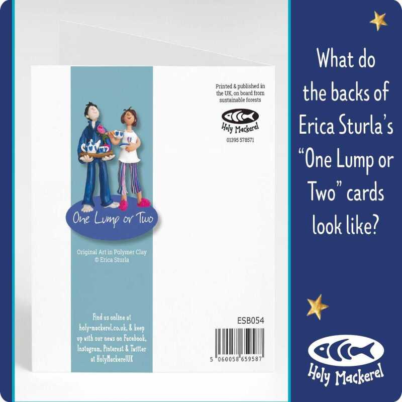 60th birthday card for him - designed by Erica Sturla - 15cm square and blank inside, made in the UK