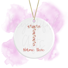 Personalised Spring Love Round Ceramic Decoration