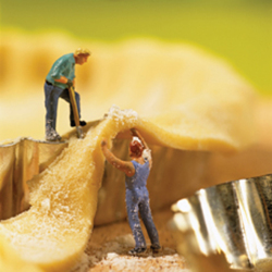 Pastry Cutters 150mm Square Greetings Card by Akiko Ida and Pierre Javelle