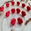 Handmade Red Lip Stud Earrings: Polymer Clay, Hypoallergenic