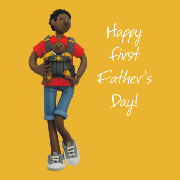 Holy Mackerel First Fathers Day, an Erica Sturla 150mm square Fathers Day card for Dad from, blank inside for your message