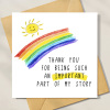 Thank you for being such an important part of my story, Personalised Teacher Card