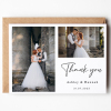 Thank You Wedding Cards | Personalised Photo Wedding Thank You Cards Personalised Thank You Card From Bride and Groom | Wedding Photo Card - A6 - 4.1" x 5.8"