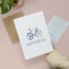 Father's Day Card For Dad Bicycle Illustration Simple Father's Day Card You Wheelie Are The Best Dad Father's Day Gift - Large (5x7) / Blank Message