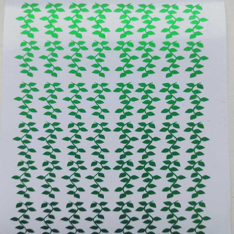 Green Plant Vine Stickers in 1inch or 2inch sizes. - 1 - Satin Green