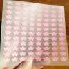 1cm Flower Stickers, 70's hippy style flower stickers - Pink