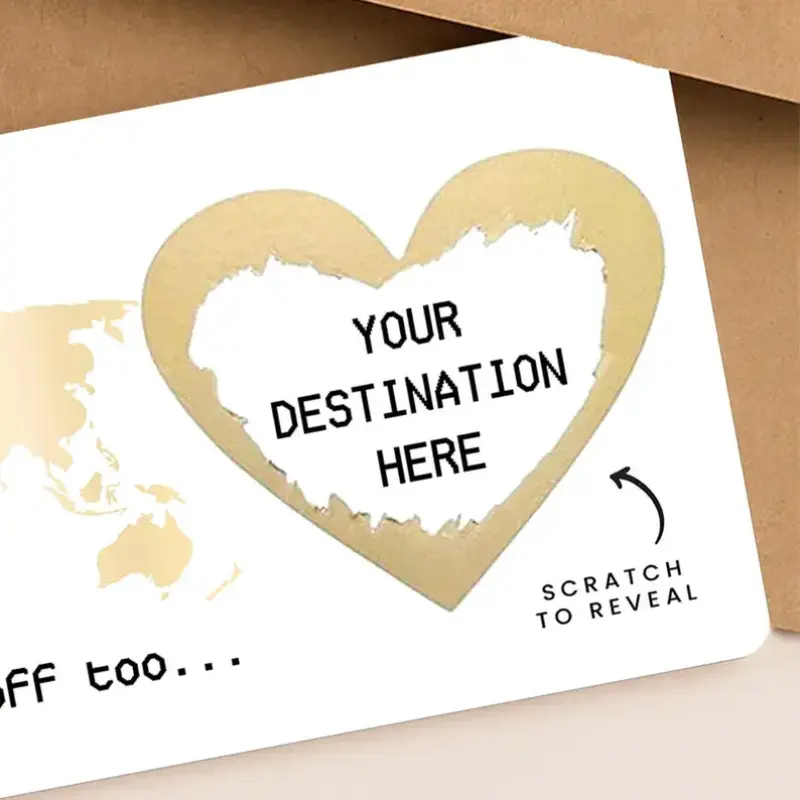 Boarding Pass Scratch off | Scratch Reveal For Holiday Surprise | Surprise Holiday Ticket