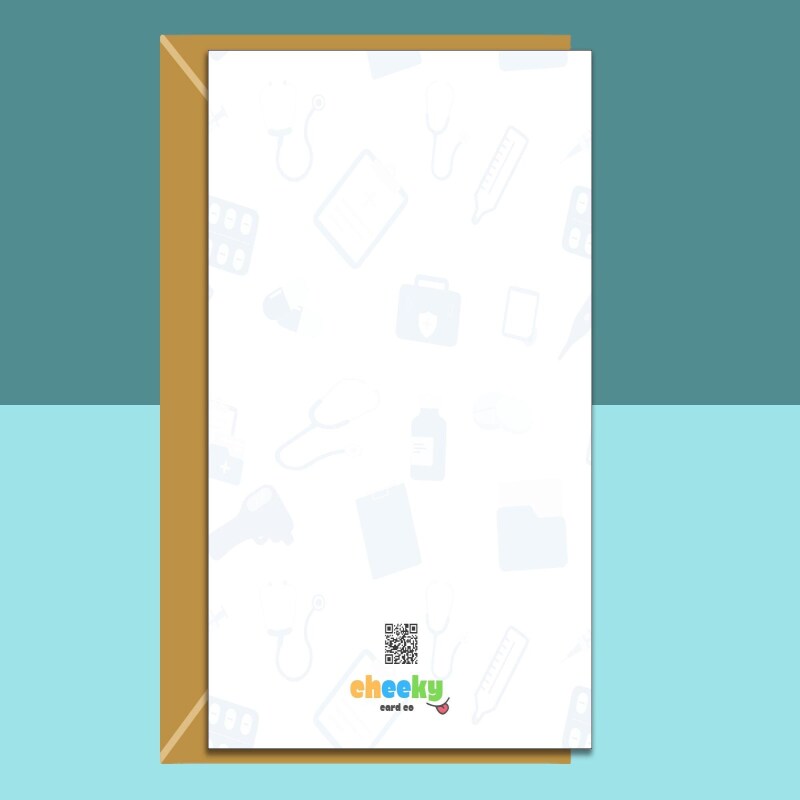 Get Well Soon Card - personalised - funny - Ideal for your friend, brother, sister, or anyone else recovering from injury or surgery. - Blank inside - Regular - Matte