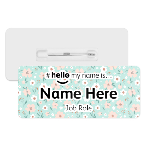 #hello my name is... Name Badge - Summer Florals