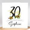 Personalised 30th Birthday Card For Daughter, Personalised Birthday Card For Her, 30th Birthday Card, 30th Birthday Gift For Sister, Friend - A6 - 4.1″ x 5.8″