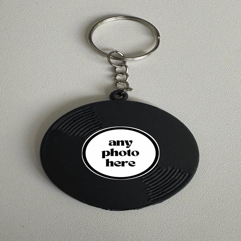Custom Photo Vinyl and sticker printed Keyring
