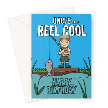 Fishing Birthday Card For Uncle