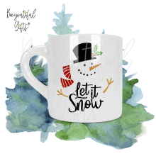 Children's Ceramic Mug - Let It Snow Snowman