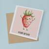 Birthday Card For Her Ha'Berry Birthday Card Cute Birthday Card For Friend Mum or Sister Birthday Card For Anyone - Square (5.5x5.5) / Blank Inside
