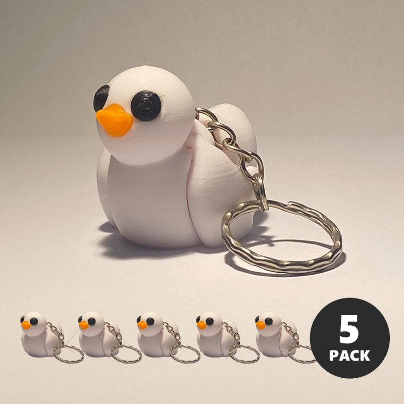 Baby Duck Keyring Pack - Yellow