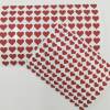 100 Heart Stickers - 1 - Pink