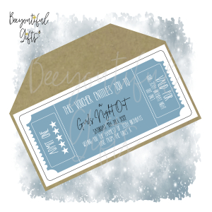 Personalised Vintage Style Gift Voucher with Envelope