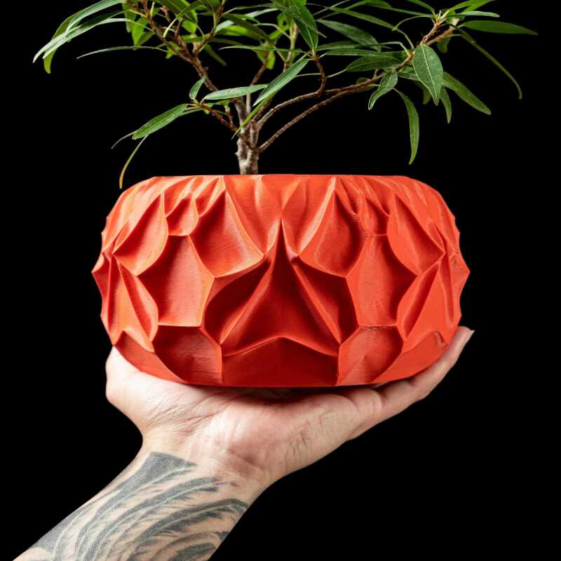 Vessel Planter Pot - Matte Dark Green