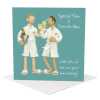 Anniversary card (son and son-in-law) - designed by Erica Sturla - 15cm square and blank inside, made in the UK