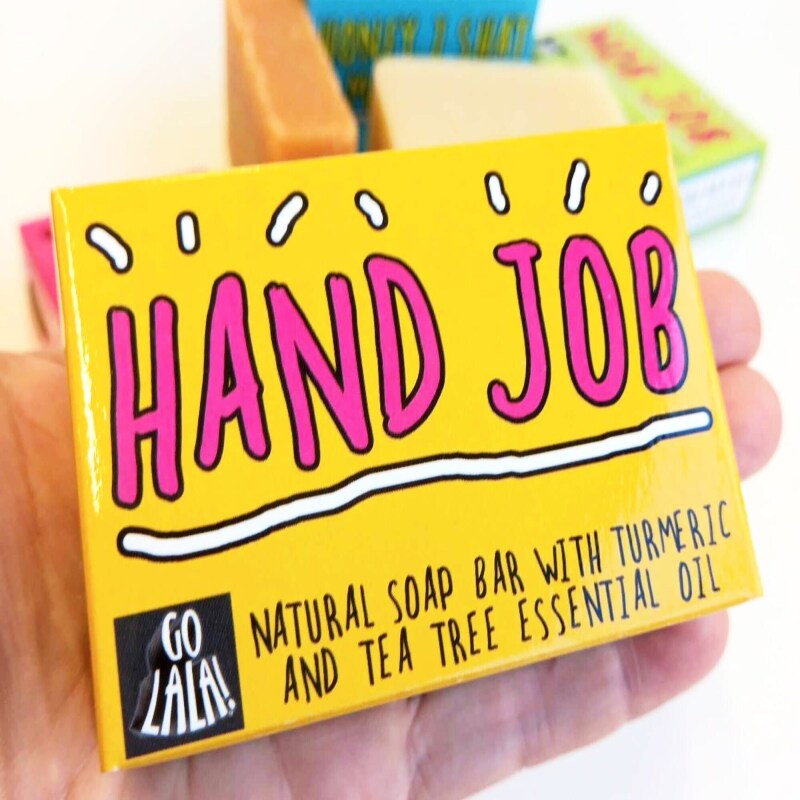 Hand Job Soap | Tea Tree and Turmeric | Funny Gift | Vegan | Stocking Filler | Secret Santa | Valentine