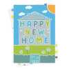 A vibrant and fun happy new home card with a gorgeous printed envelope - 12 x 17cm and blank inside - made in the UK