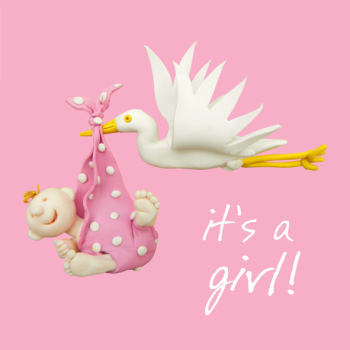 New Baby Card - It's a girl!
