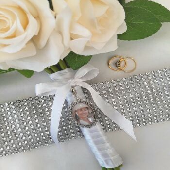 PHOTO INCLUDED Personalised Bridal Bouquet Photo Charm, 1, 2 or 3 charms